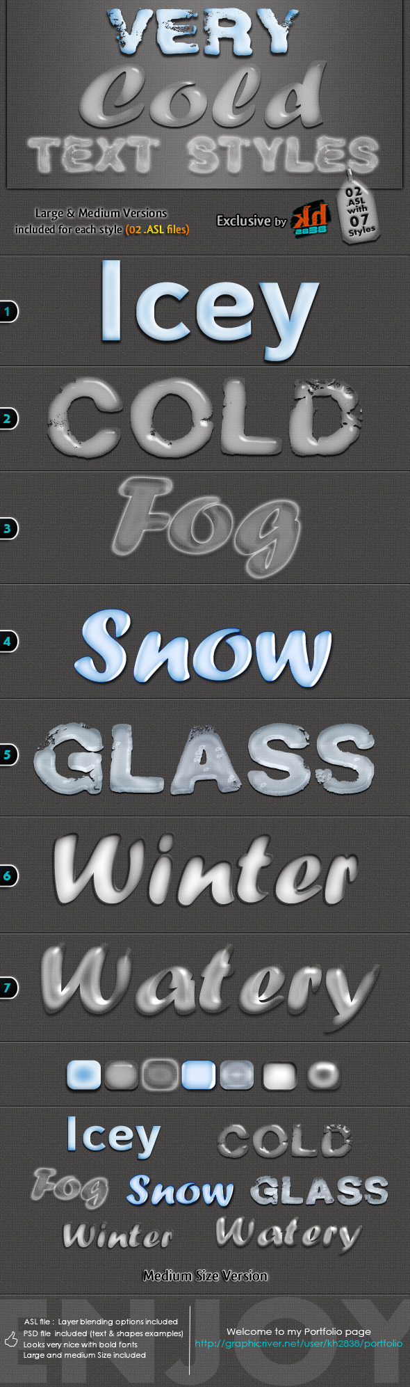 Very Cold Text Styles - Text Effects Styles