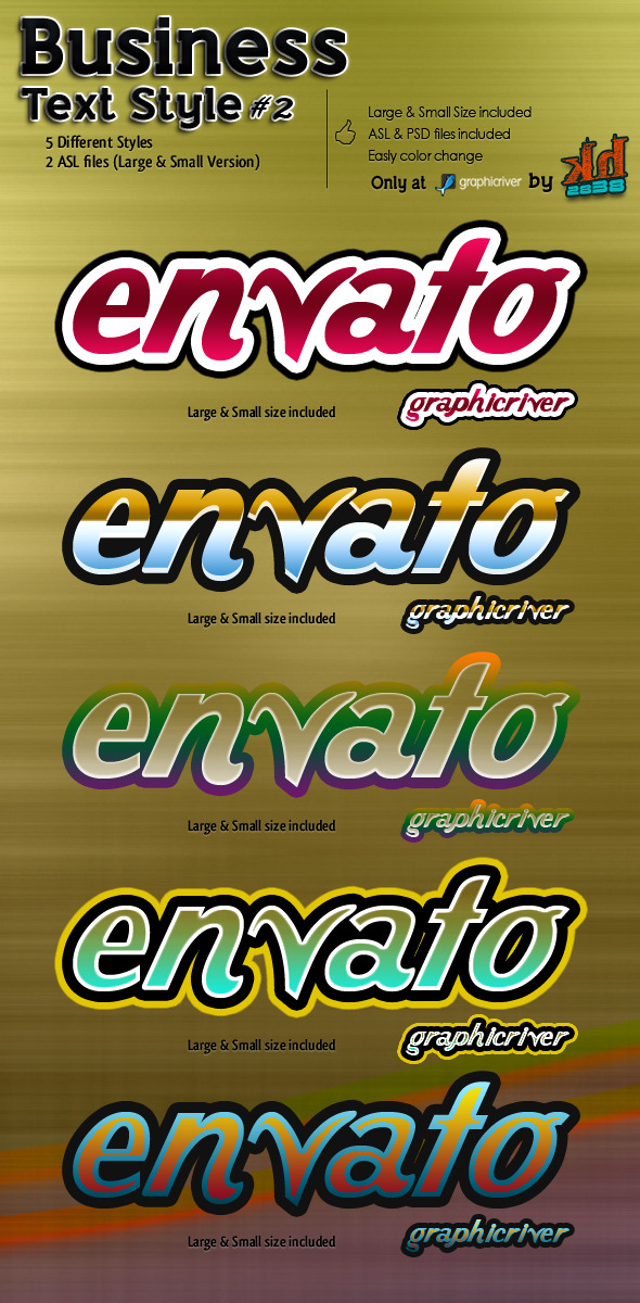 Business Text Styles #2 - Text Effects Styles