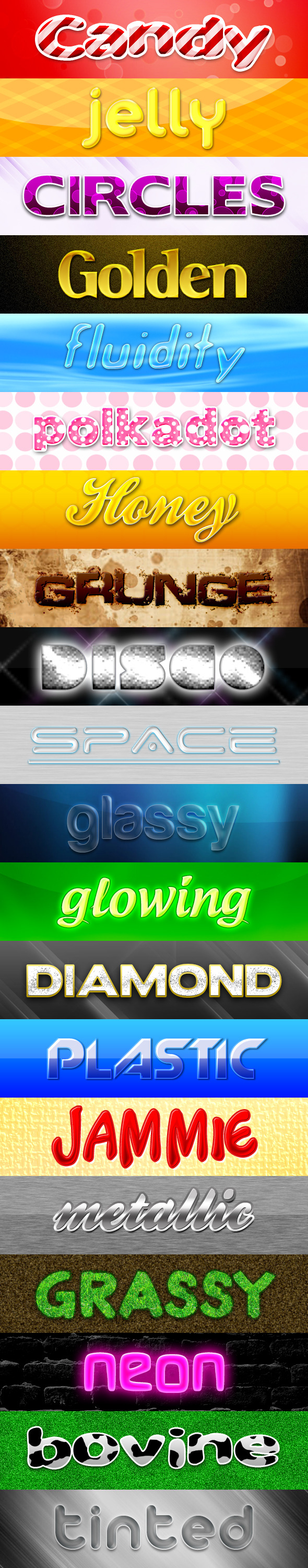 Bumper Batch of Text Effects - Text Effects Styles