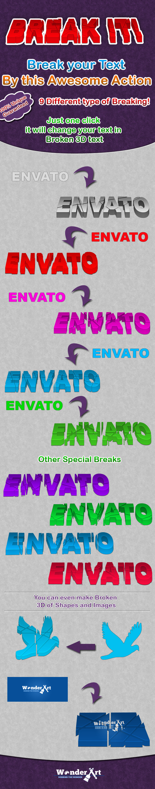 Break It !! - Text Effects Actions
