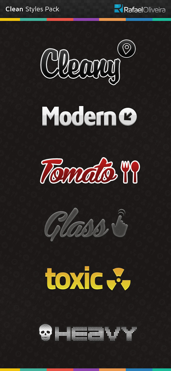 Clean Styles Pack - Text Effects Styles