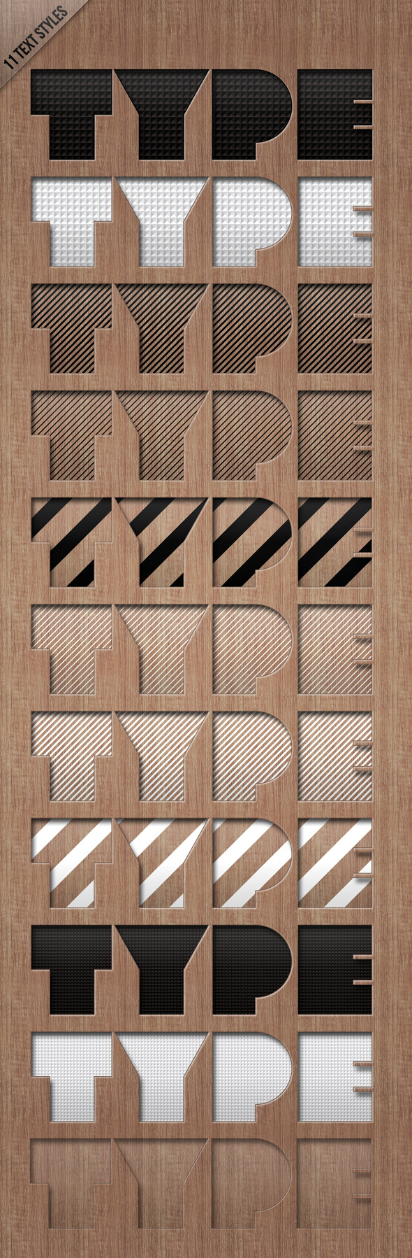 Text Styles LETTERPRESSED - Text Effects Styles