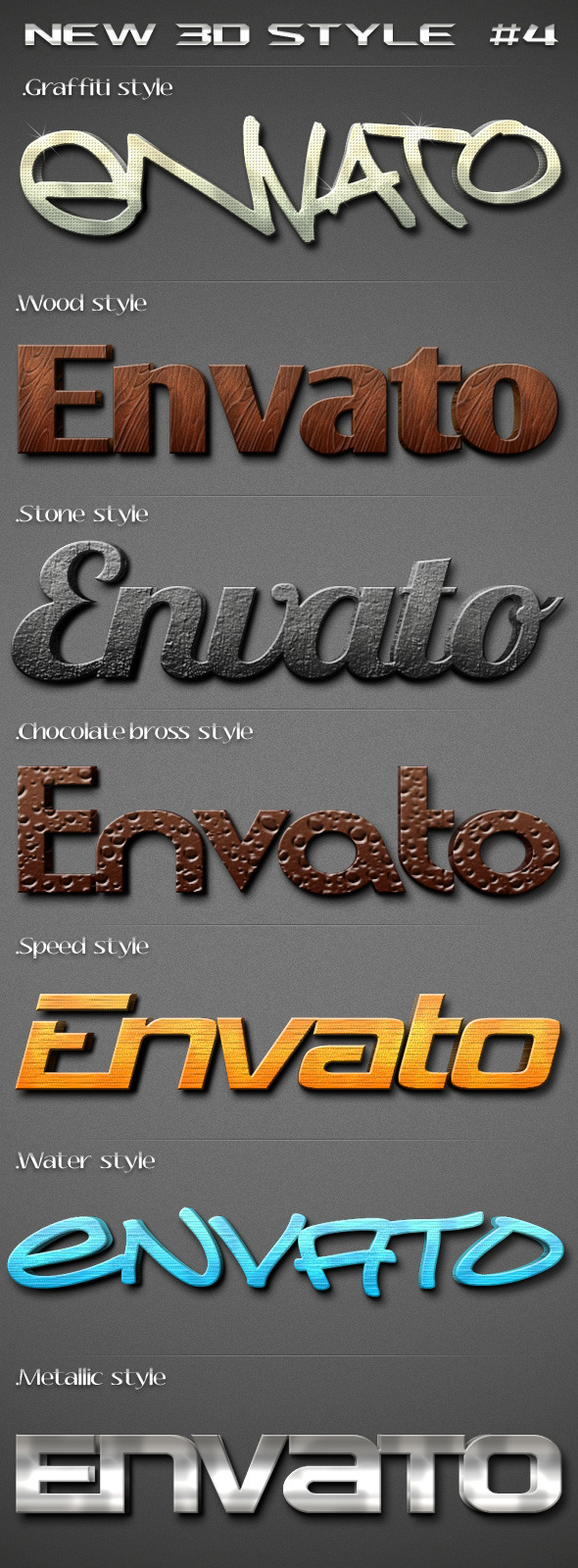 New 3D Text Style 4