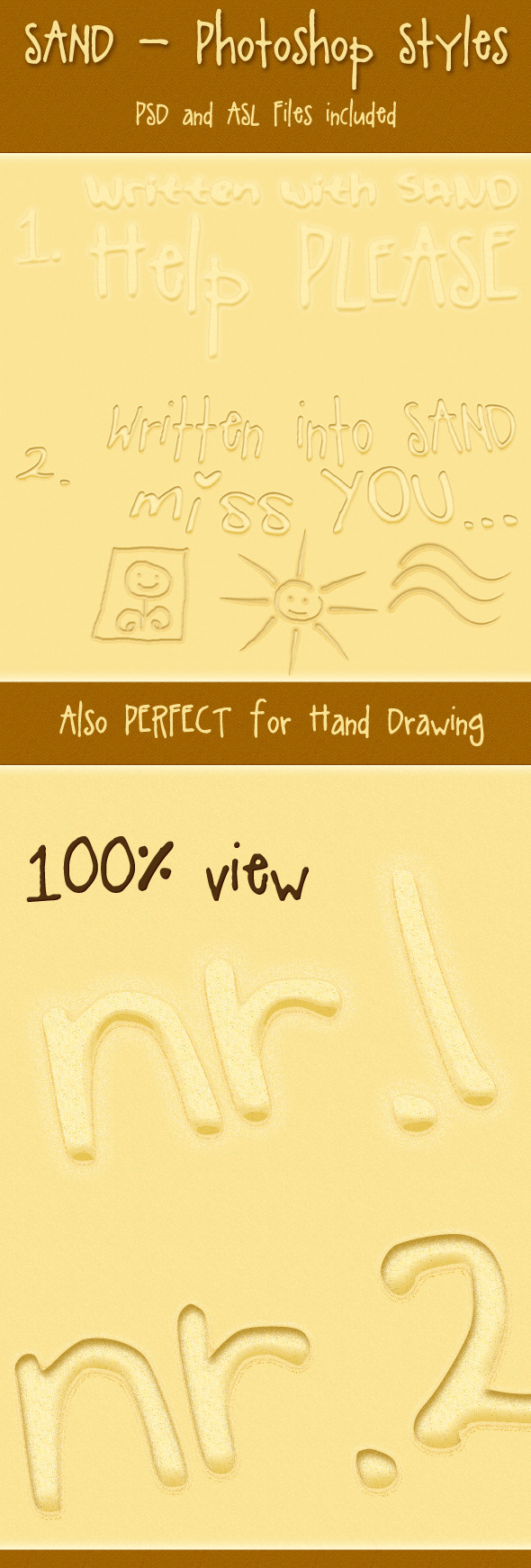 Sand Photoshop Styles - Text Effects Styles