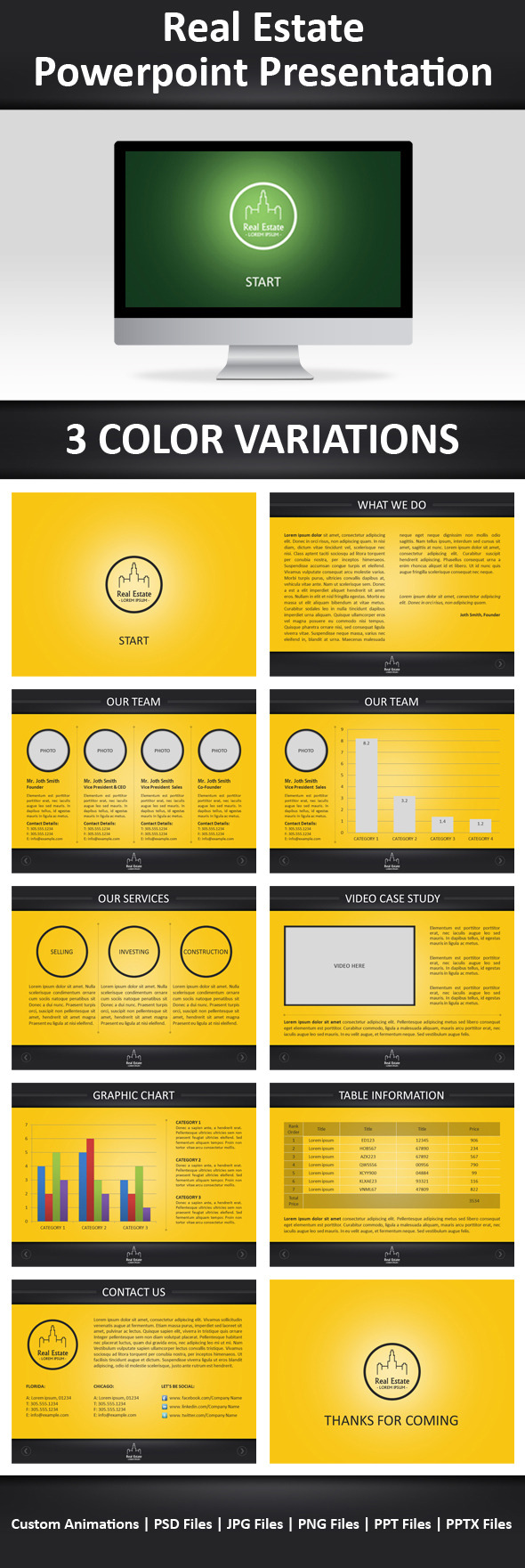 Real Estate Powerpoint Template - Business PowerPoint Templates