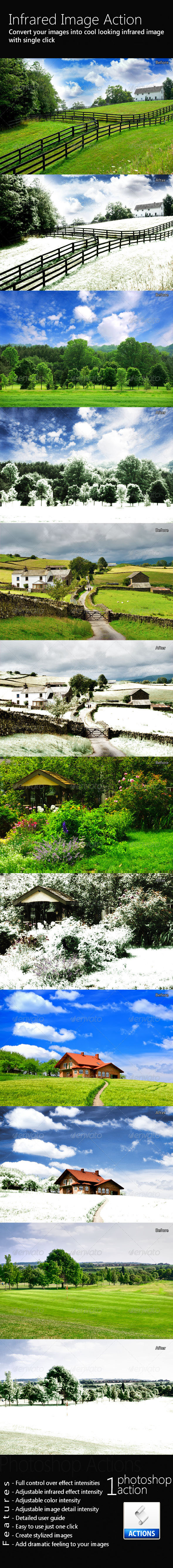 Infrared Image Action - Photo Effects Actions