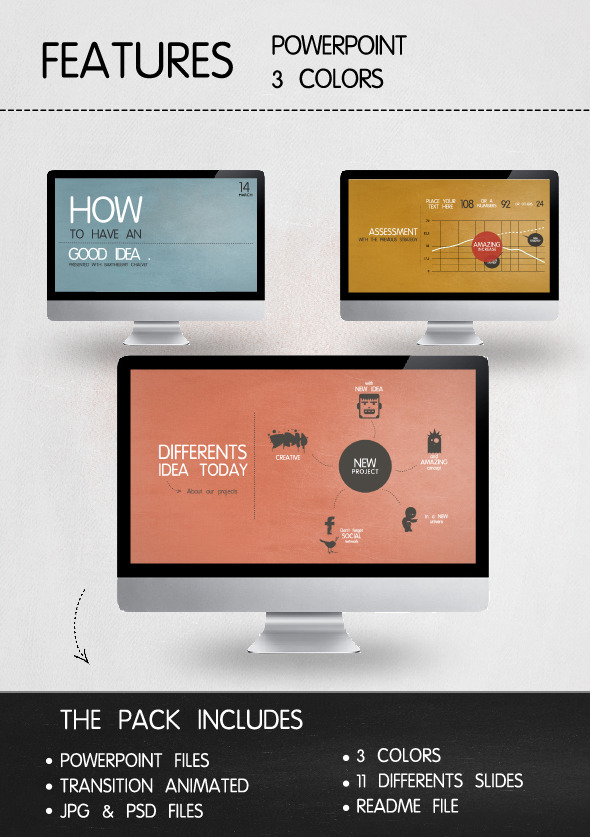 Presentation Vintage Style Powerpoint - Business PowerPoint Templates