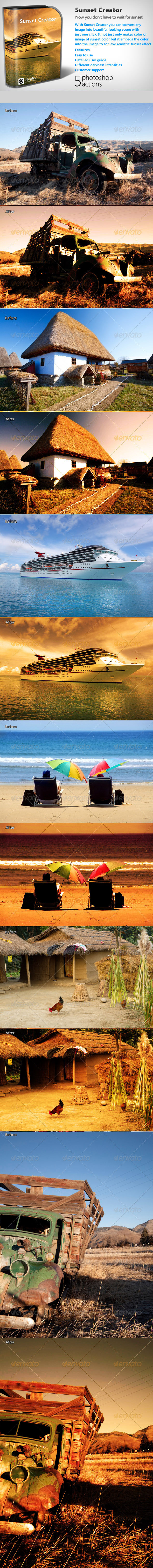 Sunset Creator - Photo Effects Actions