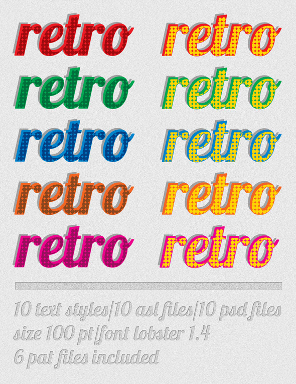 Retro Type - Text Effects Styles