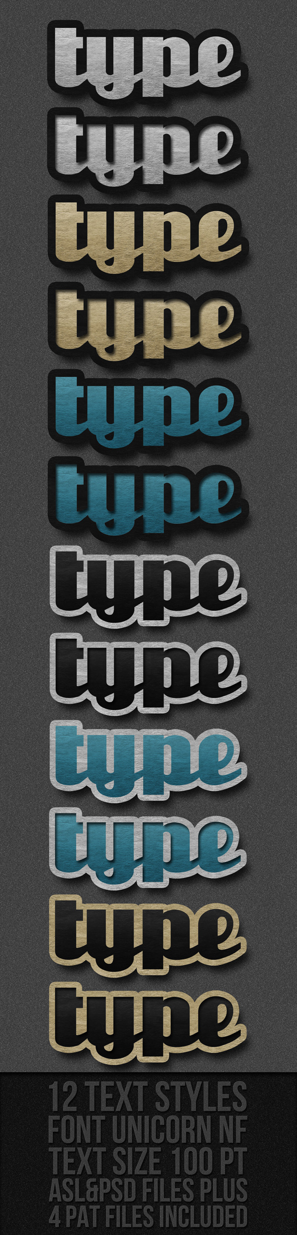 Text Styles - Text Effects Styles