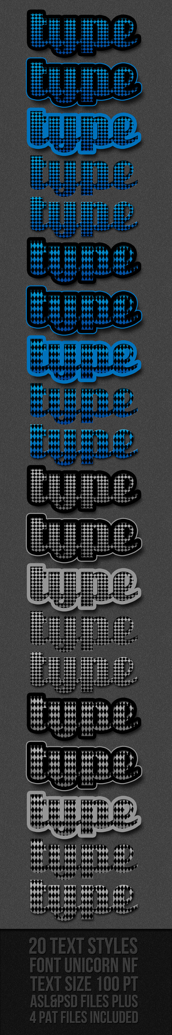 Romb Text Styles - Text Effects Styles