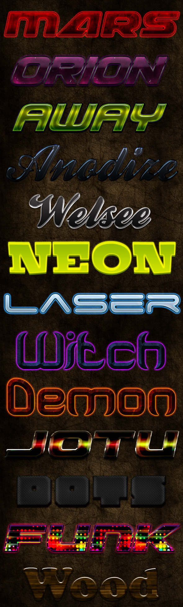 13 Unique Photoshop Styles Part 3