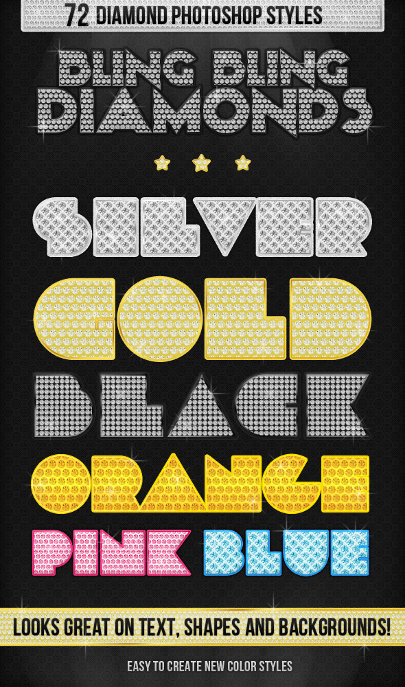 Bling Bling Diamonds Styles - Text Effects Styles