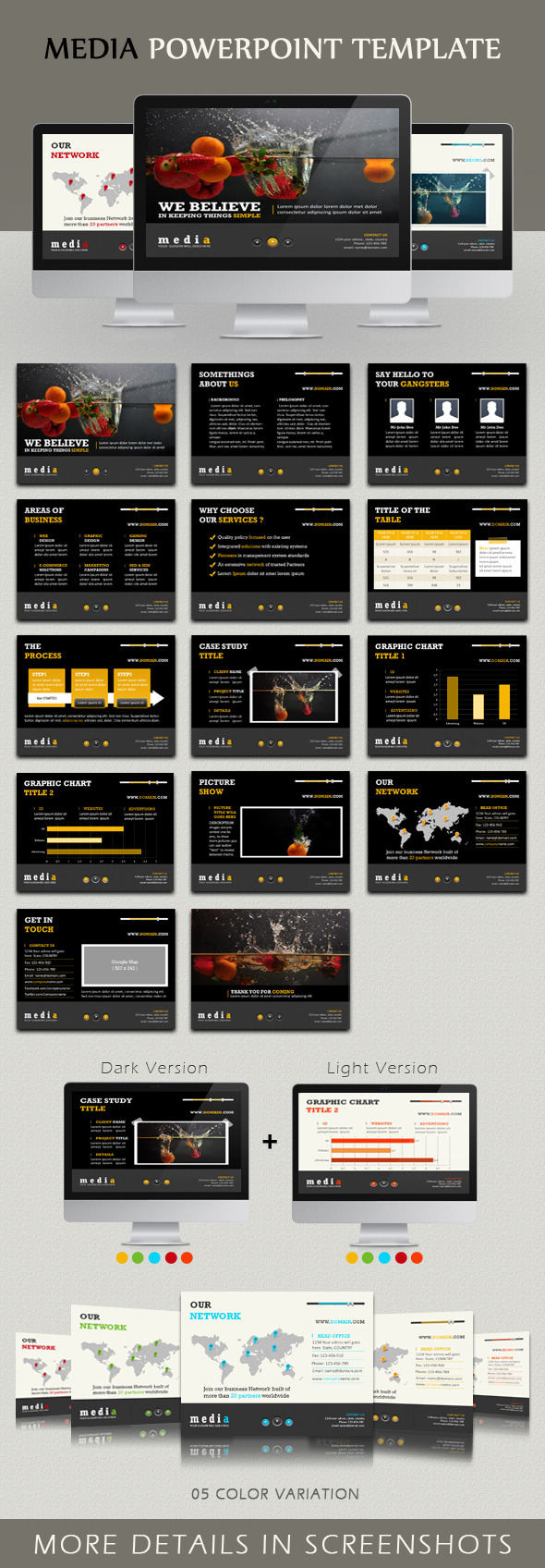 Media Powerpoint Template - PowerPoint Templates Presentation Templates