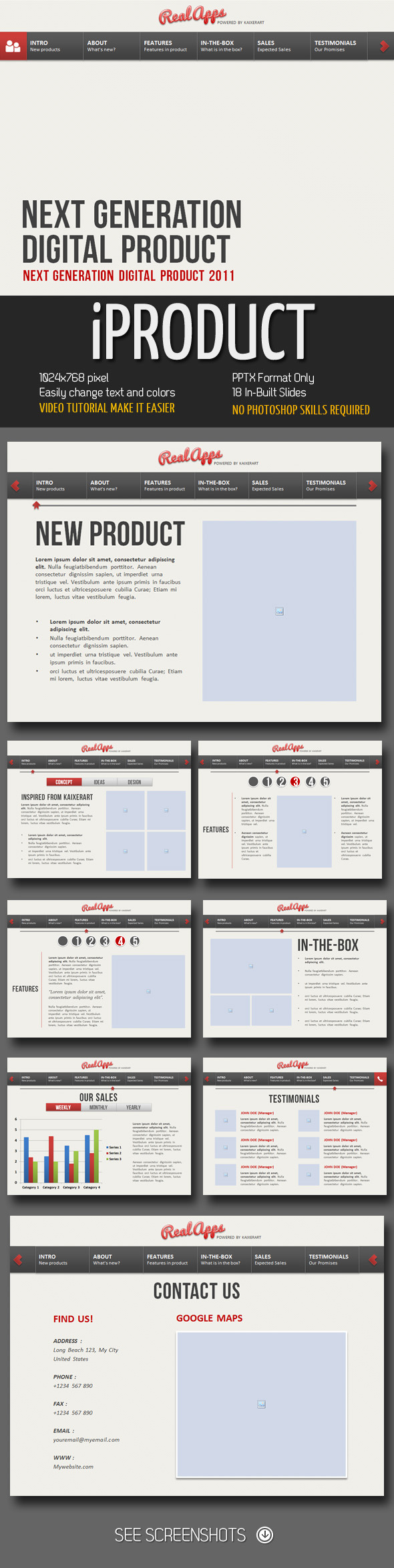 iProduct PowerPoint Presentation - Business PowerPoint Templates