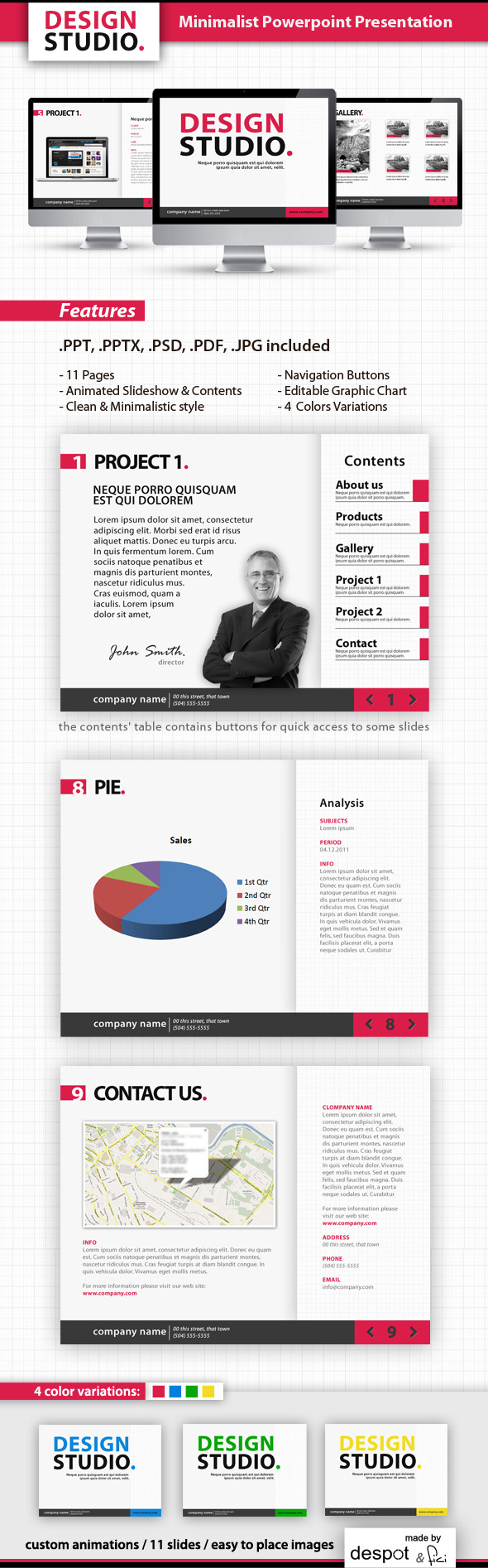Minimalist Powerpoint Template - Business PowerPoint Templates