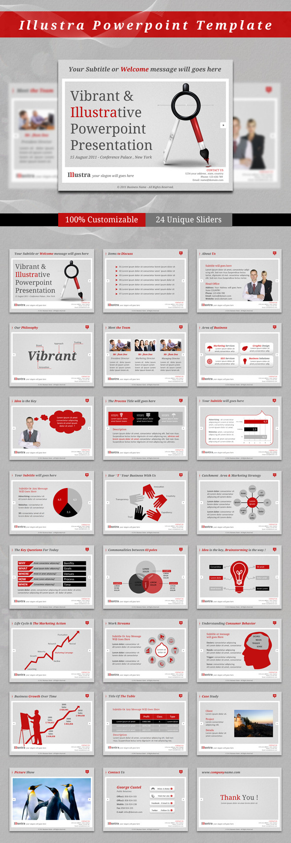Illustra PowerPoint Template - Business PowerPoint Templates