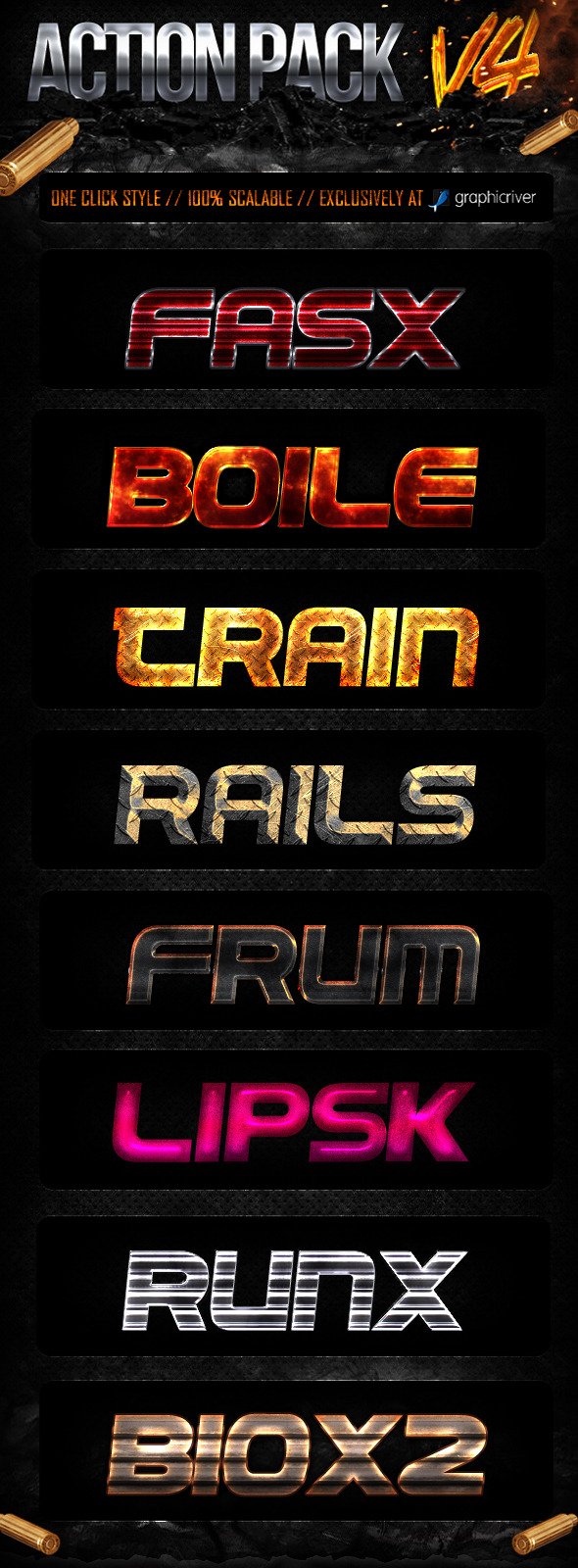 Action Style Pack V4 - Text Effects Styles