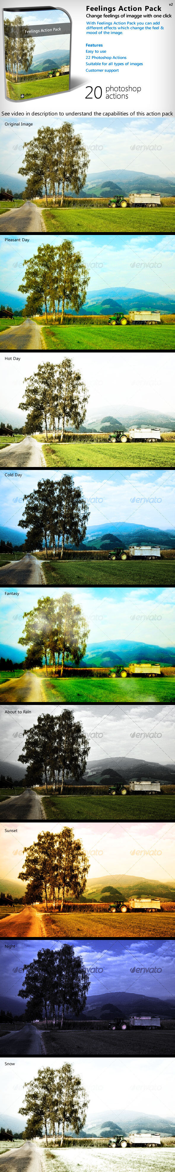 Feelings Action Pack - Photo Effects Actions