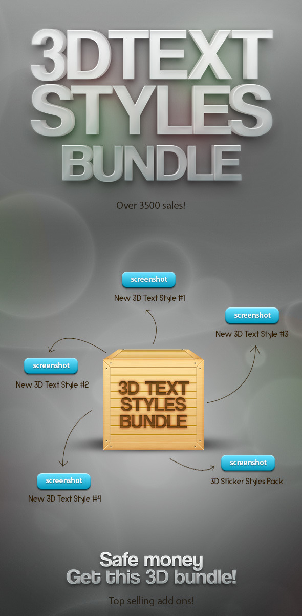 3D Text Styles Bundle