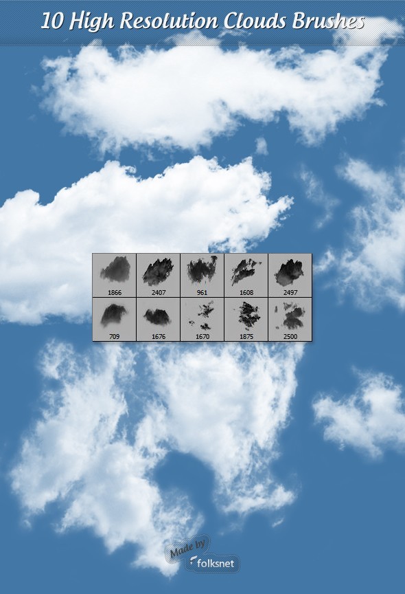 Clouds Brushes - Brushes Photoshop