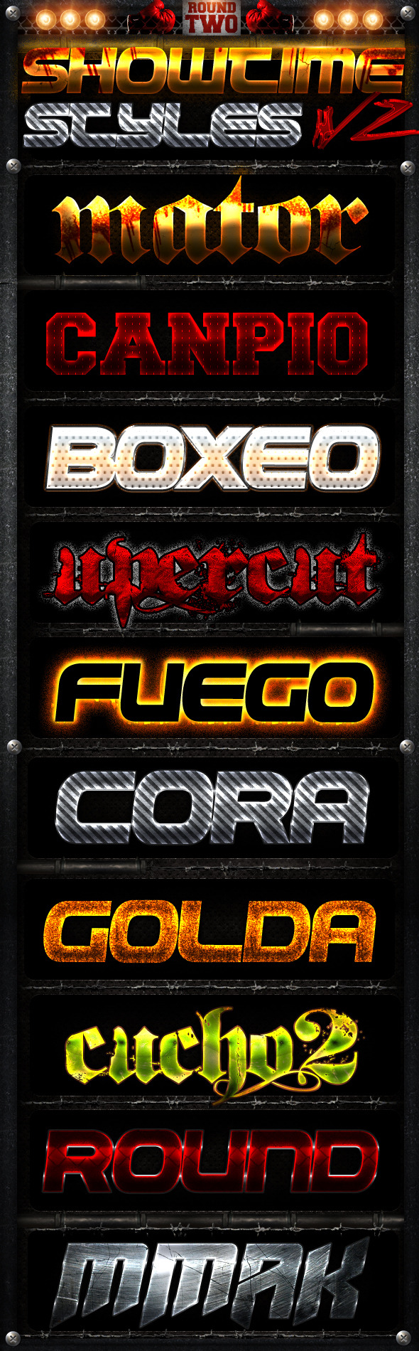Showtime Styles V2 - Text Effects Styles