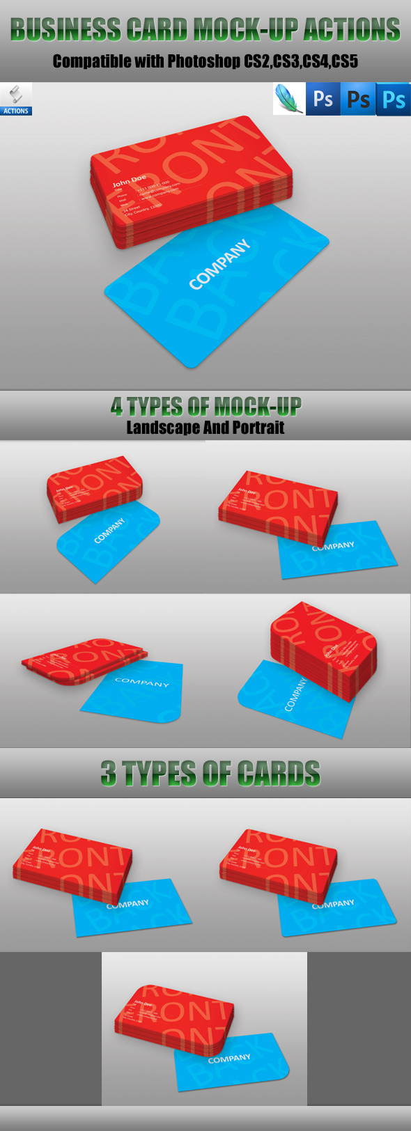 Business Cards Mock-Up Actions
