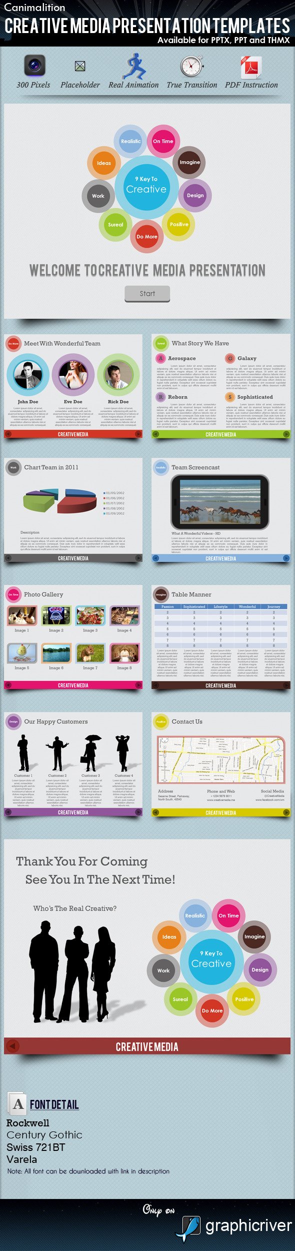 Creative Media Presentation Templates - Creative PowerPoint Templates