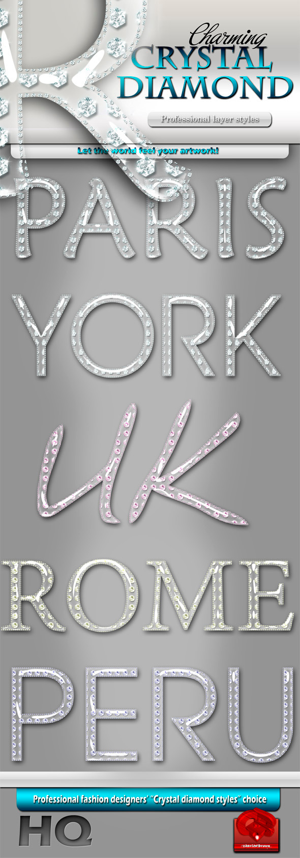 Crystal Diamond Styles - Text Effects Styles