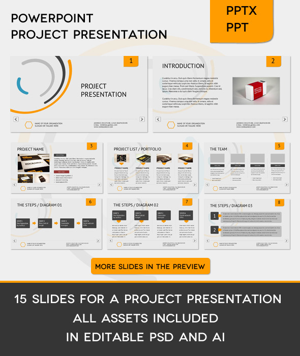 ppt template for project presentation