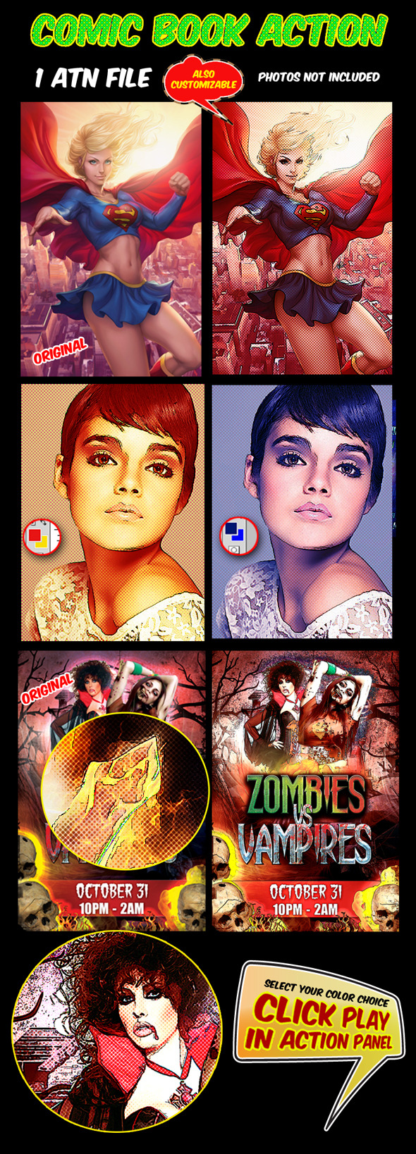 Comic Book Action - Photo Effects Actions