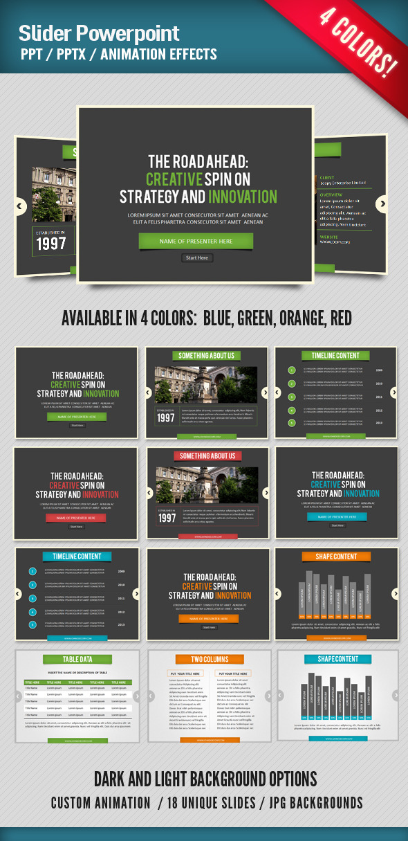 Slider Presentation - PowerPoint Templates Presentation Templates