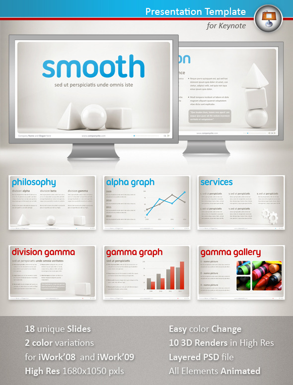 Smooth Keynote Presentation - Keynote Templates Presentation Templates