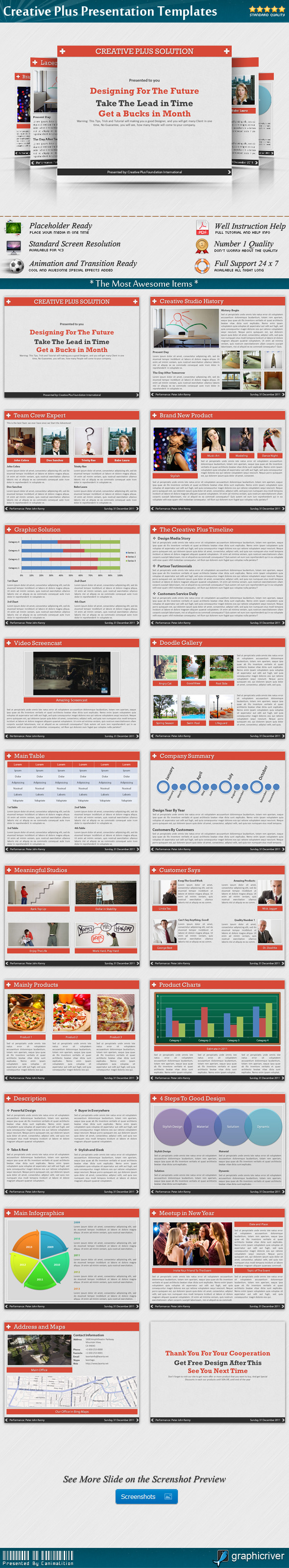 Creative Plus Presentation Templates - Creative PowerPoint Templates