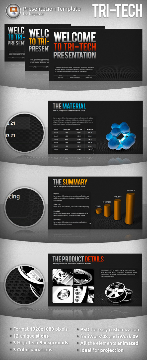 Tri-Tech Keynote Presentation - Business Keynote Templates