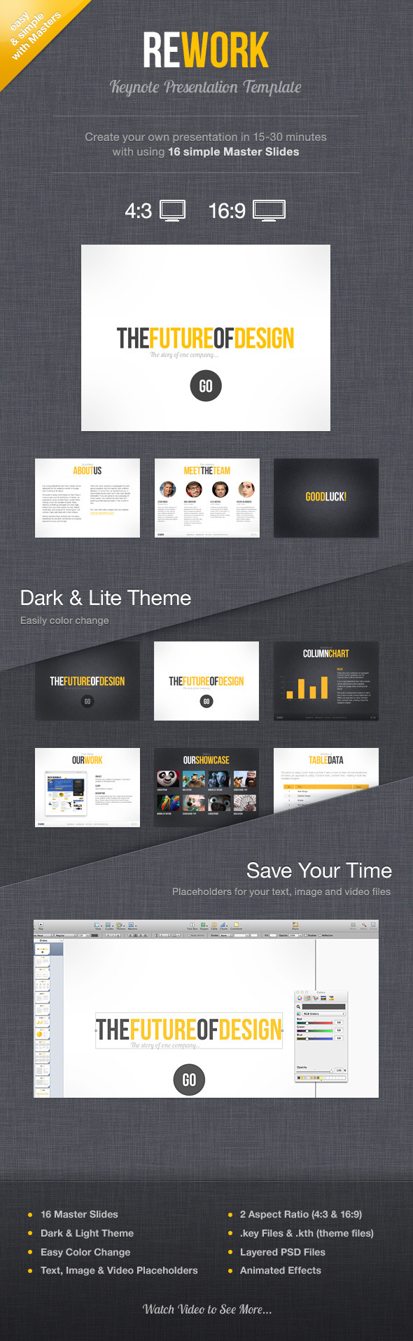 Rework Keynote Presentation Template - Keynote Templates Presentation Templates