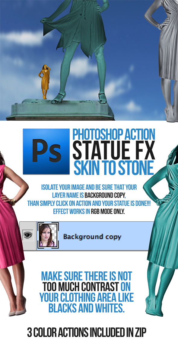 Statue Portrait Action - Utilities Actions