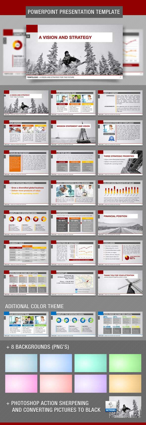 TempoLogic PowerPoint Template - Business PowerPoint Templates