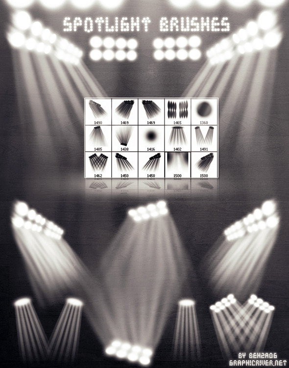 Spotlight Brushes - Brushes Photoshop