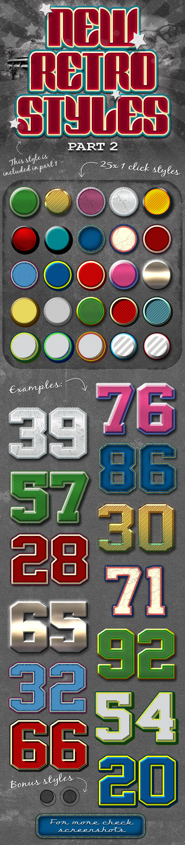 New Retro Styles Part 2 - Text Effects Styles