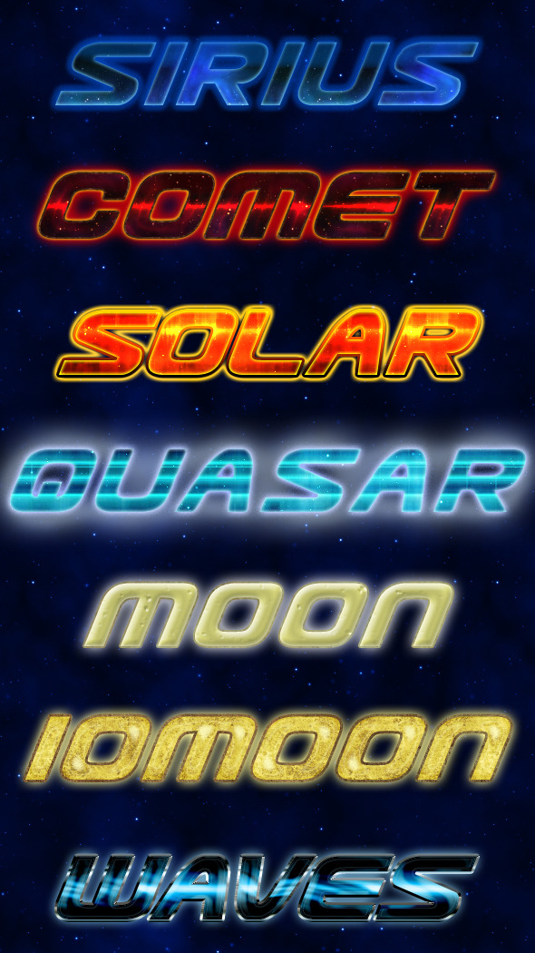 Cosmic Styles - Text Effects Styles