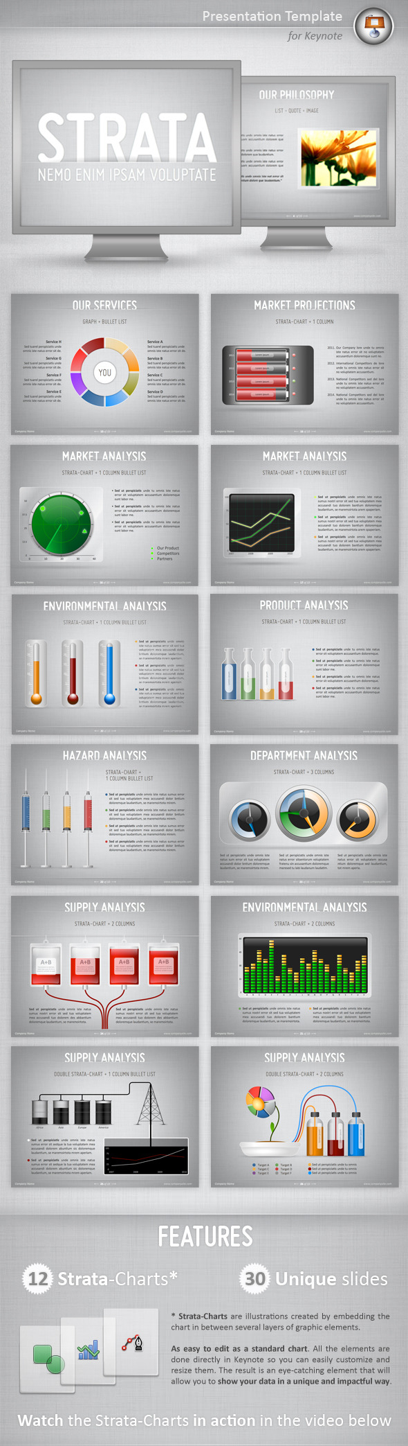 Strata Keynote Template - Business Keynote Templates
