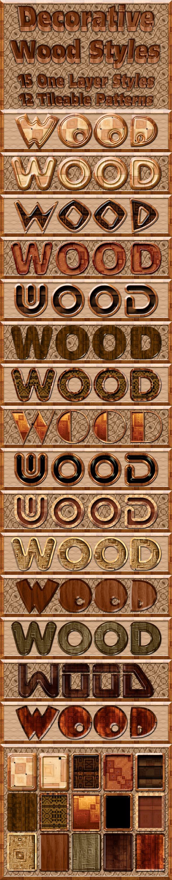 Decorative Wood Styles