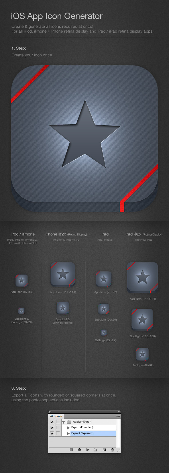 iOS Icon Generator & Exporter - Utilities Actions