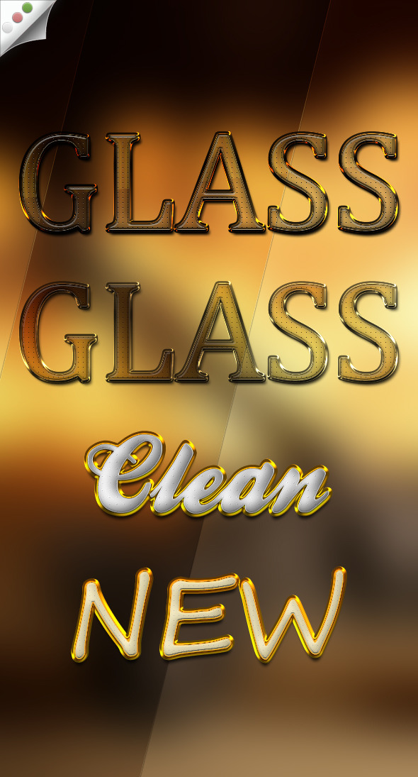 Glass Styles - Text Effects Styles