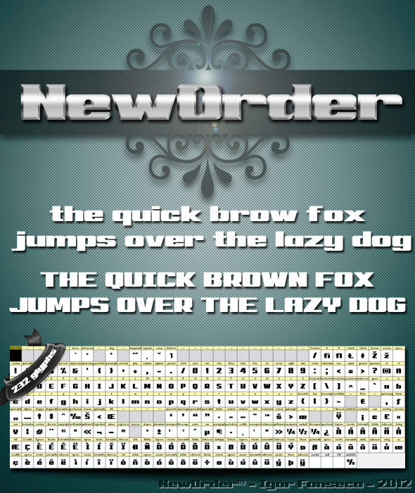 New Order - Sans-Serif Fonts