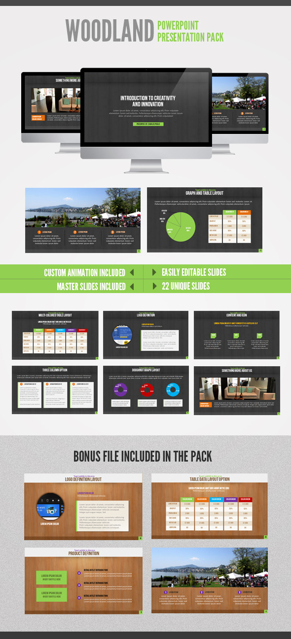 Wood Land Powerpoint - PowerPoint Templates Presentation Templates