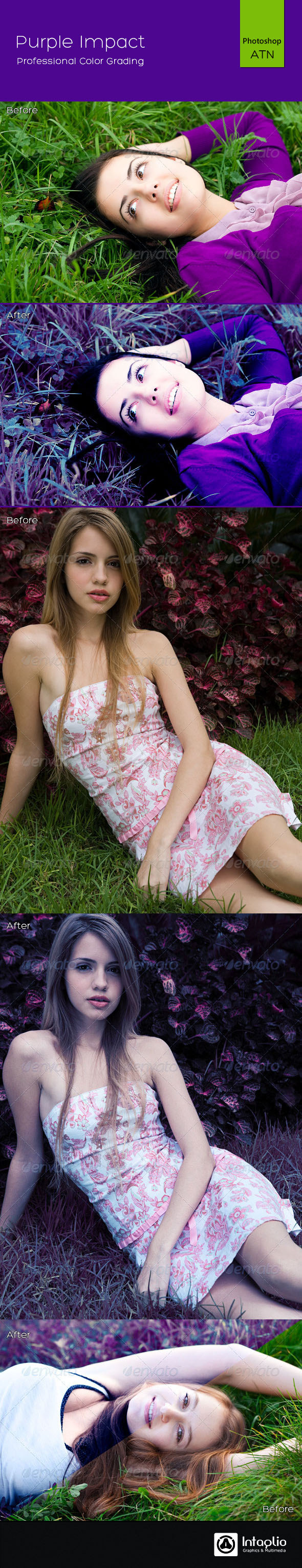 Purple Impact - Photoshop Add-ons
