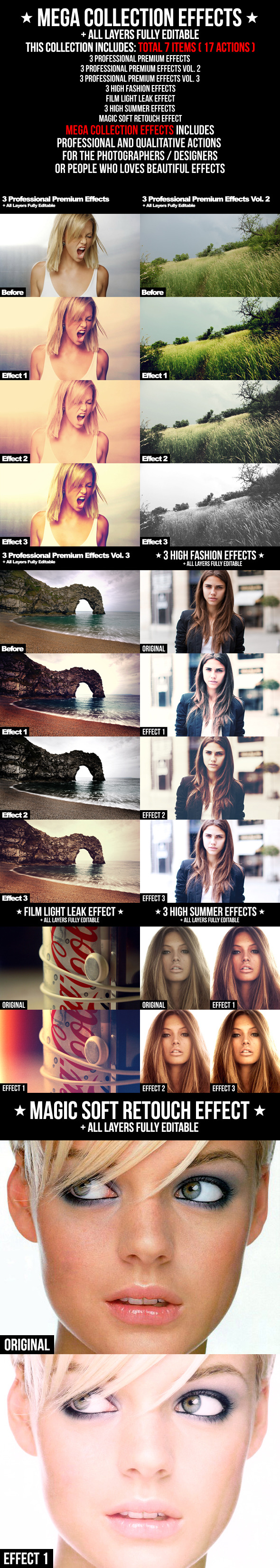 Mega Collection Effects - Photo Effects Actions