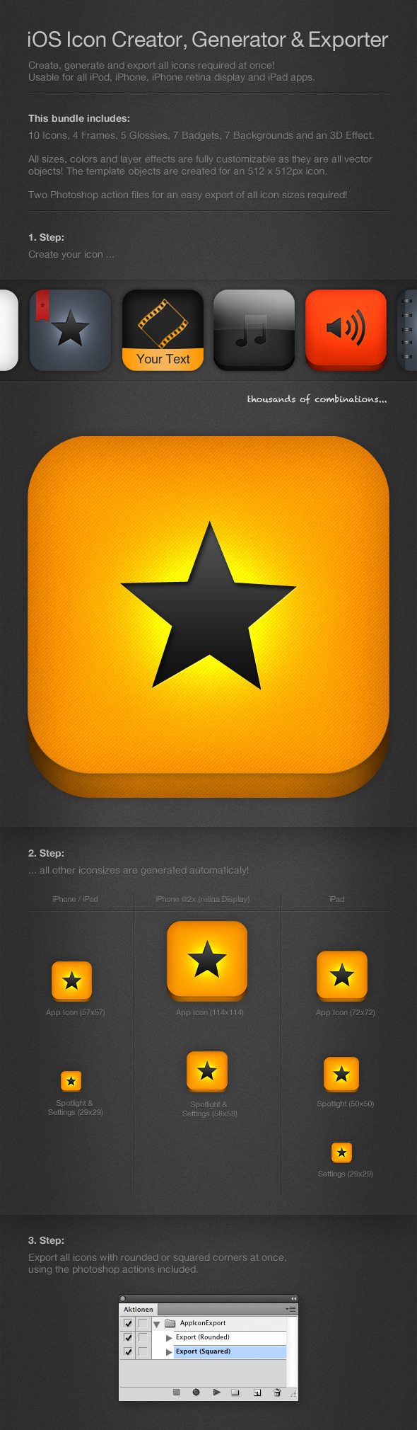 iOS Bundle: Icon Creator, Generator & Exporter